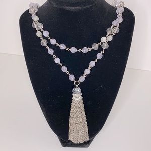 The Limited Long Beaded Tassel Necklace